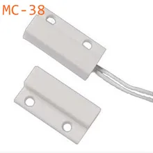 1 пара MC-38 MC38 проводной дверной датчик окна N/O переключатель магнитной сигнализации 330 мм длина 100 в DC нормально закрытый NC для домашней безопасности