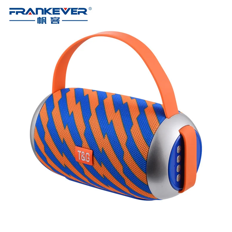 

FrankEver Wireless Bluetooth Speaker Subwoofer Surround Support Bluetooth TF Card Outdoors Waterproof Speaker with Handle 5W*2