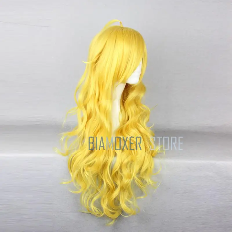 Biamoxer RWBY Yang Xiao длинные парики для косплея 75 см длинный светлый желтый термостойкий