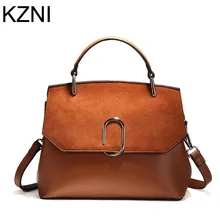 KZNI véritable cuir femmes sac à main designer sacs à main de haute qualité bandoulière sacs pour femmes dames sacs à main bolsos mujer L112910