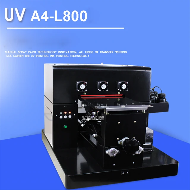 Best Offers 110V/220V UV-A4-L800 A4 Small size UV printer for leather Phone case PVC plate/Acrylic plate/Wooden/Metal plate 210 * 297mm Best Offers 110V/220V UV-A4-L800 A4 Small size UV printer for leather Phone case PVC plate/Acrylic plate/Wooden/Metal plate 210 * 297mm