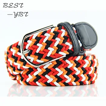 

2016 hot new Korean version fashion wild elastic canvas dither belt.Girls accessories classic simple boutique belts for women