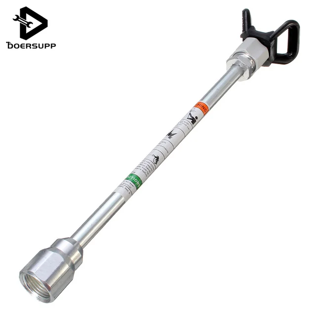 30CM 12" Inch Airless Paint Spray Gun Tip Extension Pole Aluminum Alloy