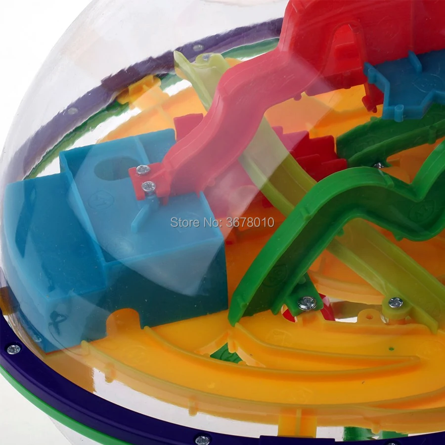 208 сложные барьеры интеллект баланс 3D лабиринт шар Магическая игра-головоломка Лабиринт Глобус игрушки независимая игра для детей