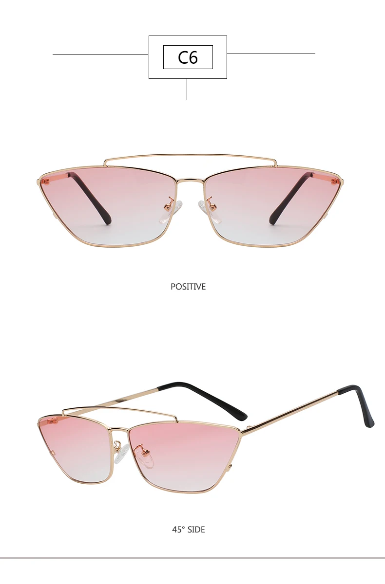 MAX ретро в форме кошачьих глаз Солнцезащитные очки женские розовые коричневые линзы солнцезащитные очки модные легкие солнцезащитные очки для женщин винтажные металлические очки
