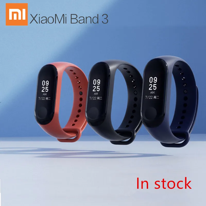 В наличии оригинальный xiaomi mijia MI band 3 2018 Новый Oled 2 smart Mi home app дистанционное