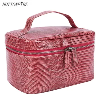 

Women Cosmetic Bag NewStyle Large Capacity Portable Handbag Waterproof Lady Travel Toiletry Suitcase OrganizerTravel Makeup Bags