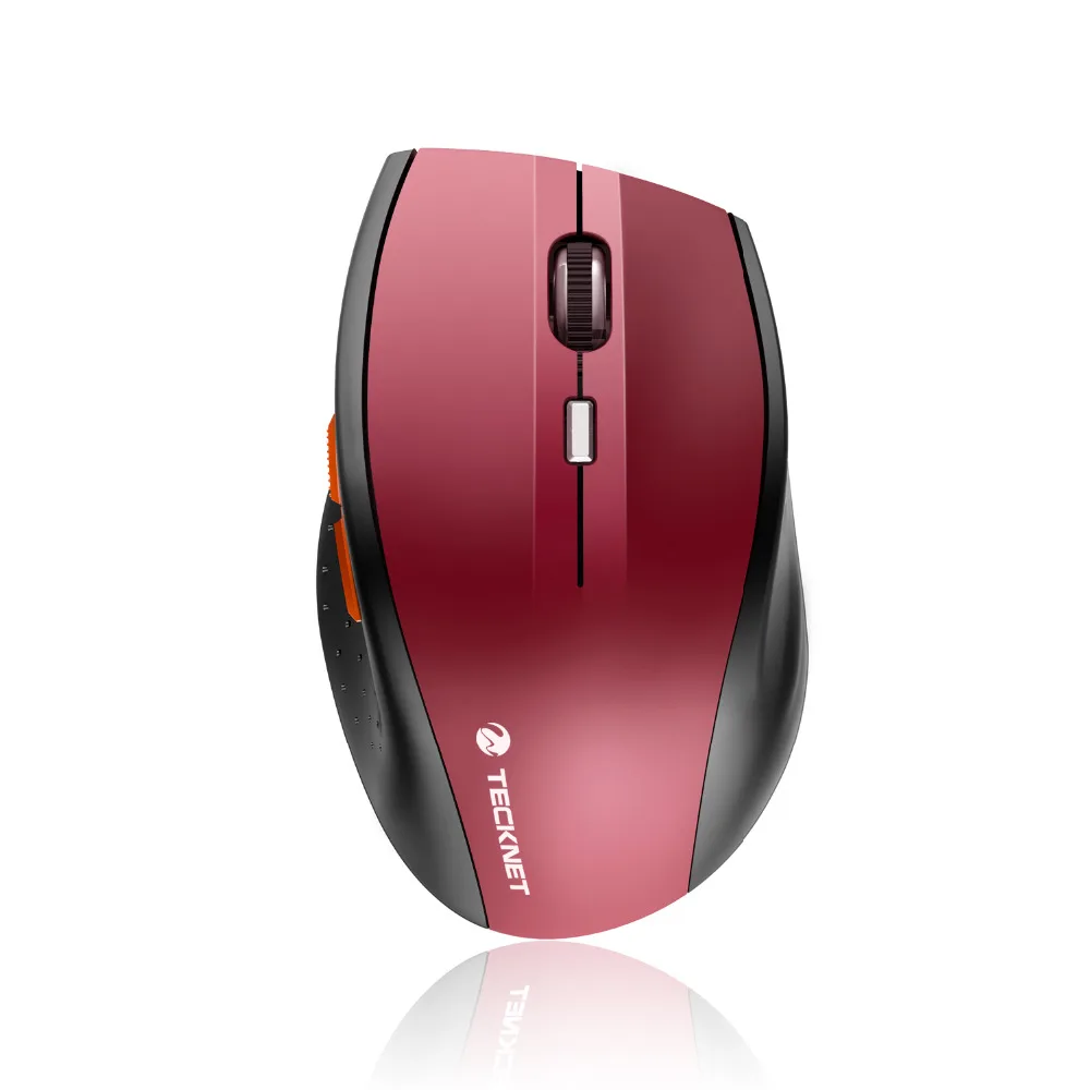 

Tecknet Mouse Mice with Nano Receiver 6 Buttons 2.4GHz 2400 DPI 5 Adjustment Levels Energy-saving Sleeping Mode for Windows