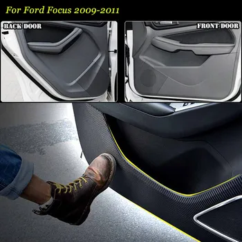 

Brand New 1 Set Interior 3D Carbon Fiber Doors Side Edge Anti-kick Protection Pad Sticker For Ford Focus 2009-2011