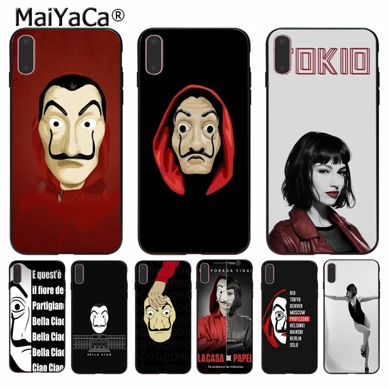 

MaiYaCa Spain TV The Casa of papel High Quality Phone Accessories Case for Apple iPhone 8 7 6 6S Plus X XS MAX 5 5S SE XR Cover