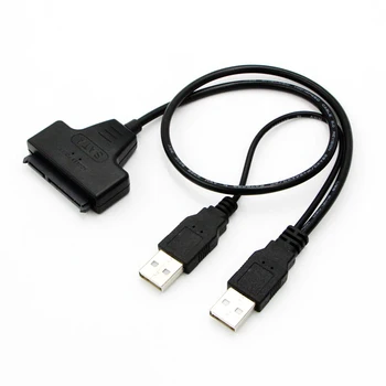 

100pcs Usb 2.0 to SATA Transfer Cable USB to SATA7+15pin 2.5 Inch Hard Disk Connector High Speed Data Transmission Line