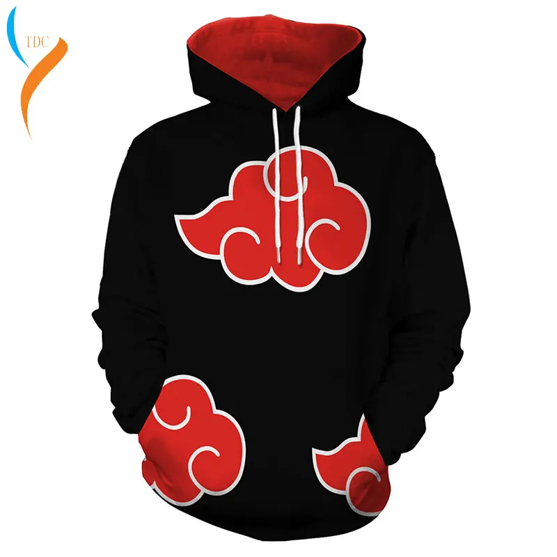 

2019 New Fashion anime Naruto Cosplay Akatsuki Pain Nagato sweater 3D Printing hoodies for Christmas