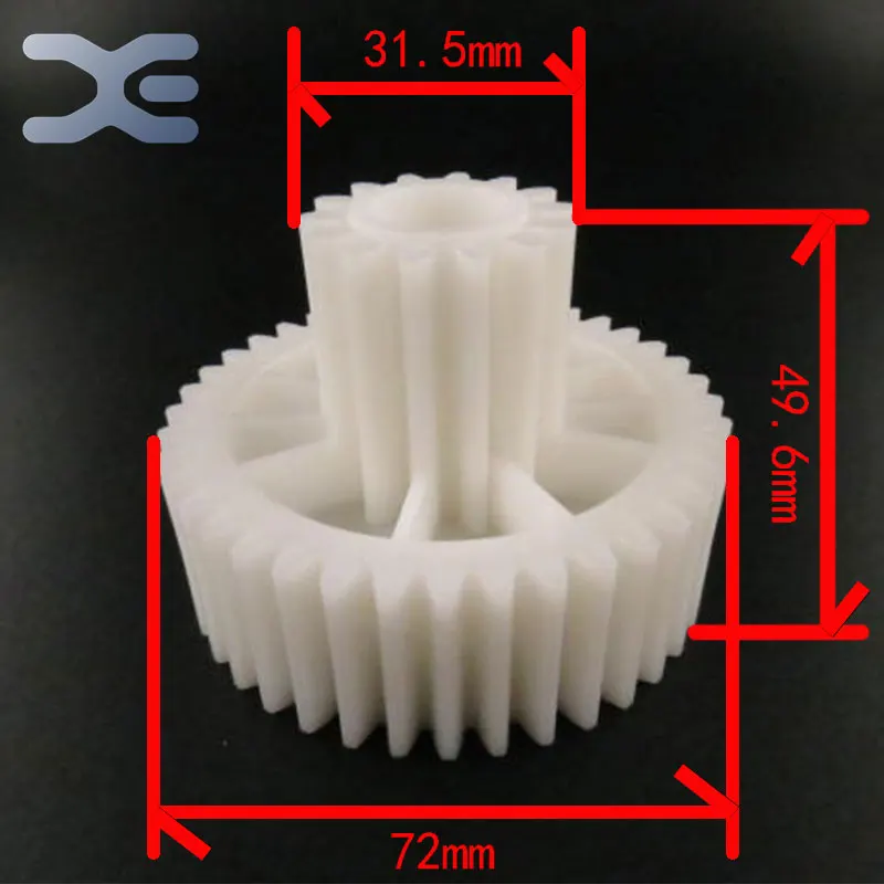 2 шт./компл. детали мясорубки Шестерня пластиковая зубчатая шестерня 40/14 диаметр 31,5/72 мм Диаметр отверстия 16 мм новые неиспользованные