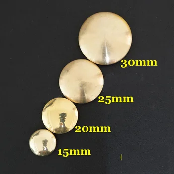 

DIY leather craft solid brass round cake shape wallet decoration screws rivet button 10pcs/lot