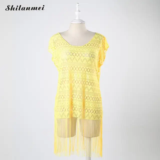 Best Offers Beach pareo Dress female sexy Swimsuit cover up swimwear  cover-ups large size