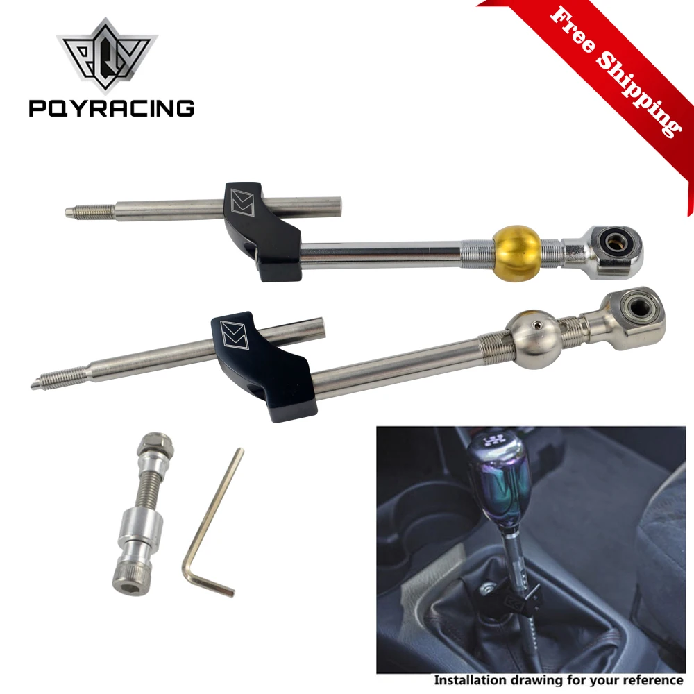 

Free Shipping Adjustable Height Dual Bend Short Shifter M10*1.5 For Integra CRX B16 B18 B20 D16 PQY5465BK