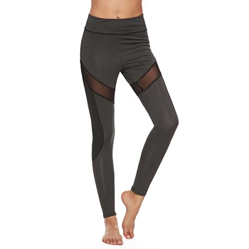 

Sexy Women Leggings Gothic Insert Mesh Design Trousers Pants Black Capris Sportswear New Fitness Leggings Big Size