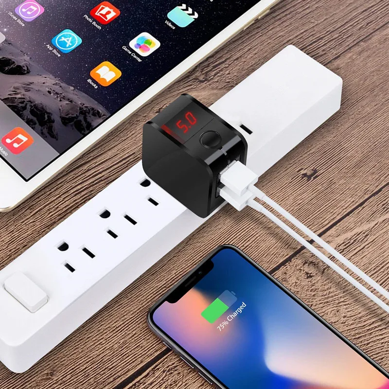 5 в 2 4 А порта универсальный адаптер питания для сотового телефона двойной USB