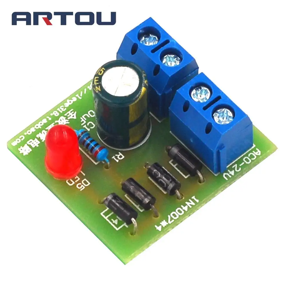 1N4007 Diy Kit IN4007 мост выпрямитель AC DC преобразователь полный волновой печатная плата