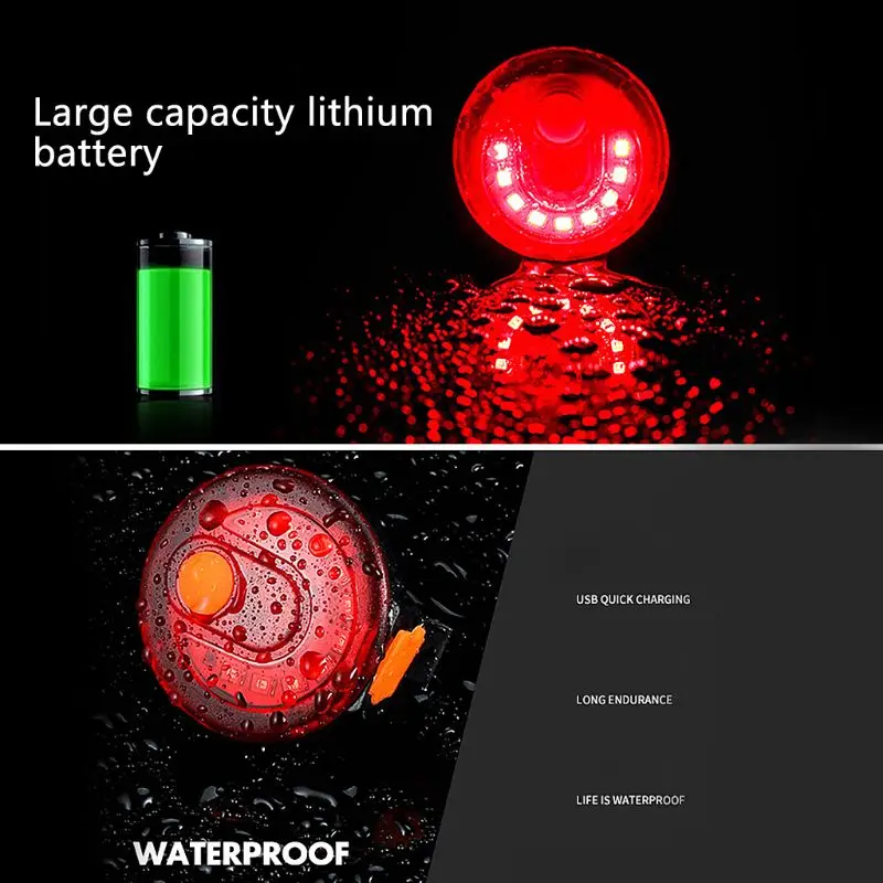 

9 LED Bicycle Taillight MTB USB Charging Tail Lamp Bike Cycling Warning Light