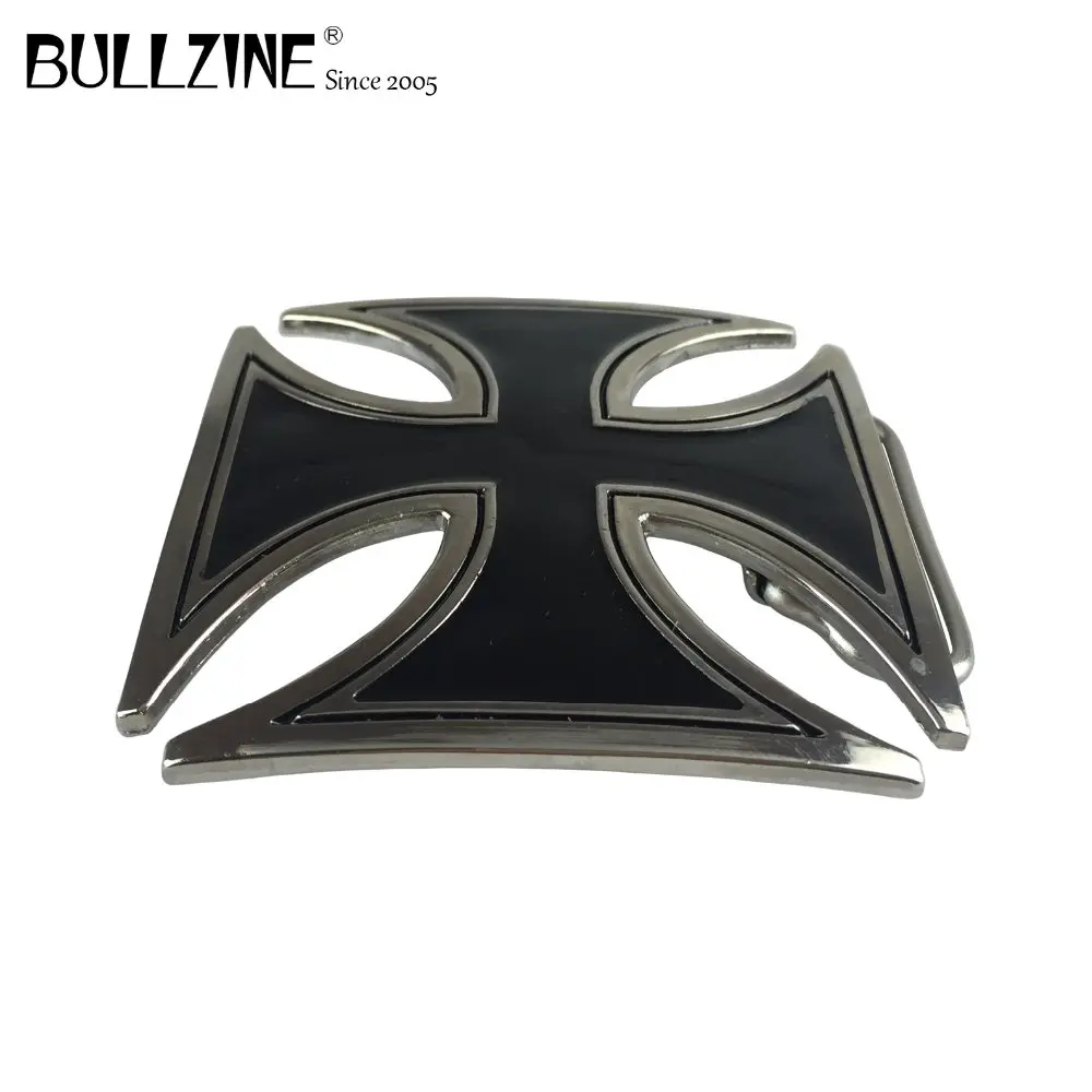 Черный ковбойский ремень для джинсов Bullzine с серебристой отделкой ширина 4 см