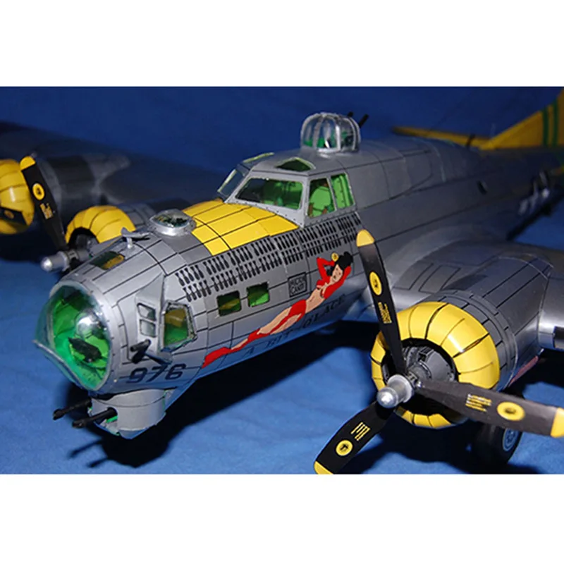 1:47 66 см x 48 B 17G Air крепость бомбер Бумага режим RC самолета DIY 3D бороться модель литья