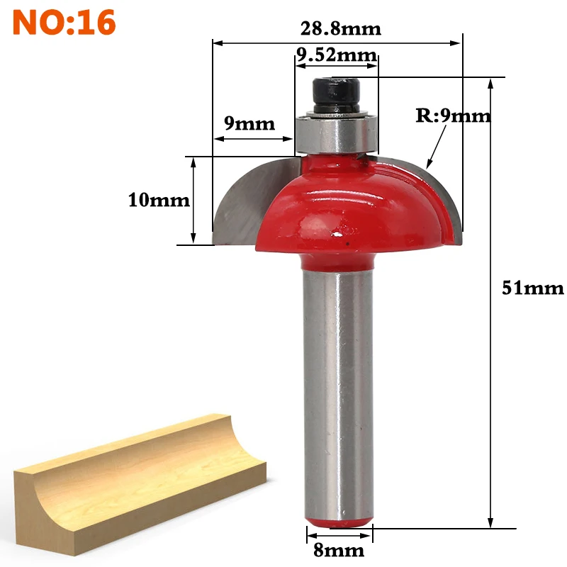 1 шт. 8 мм хвостовик древесины маршрутизатор бит прямой Концевая фреза триммер очистка заподлицо отделка угловая круглая бухта коробка биты инструменты фреза