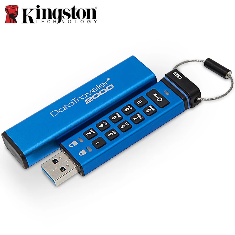 Лучший Kingston Pendrives Creativos 4 ГБ 8 ГБ 16 ГБ 64 ГБ клавиатуры зашифрованный диск на ключ cle usb ключ Memory Stick DT2000 флэш накопители 32 ГБ