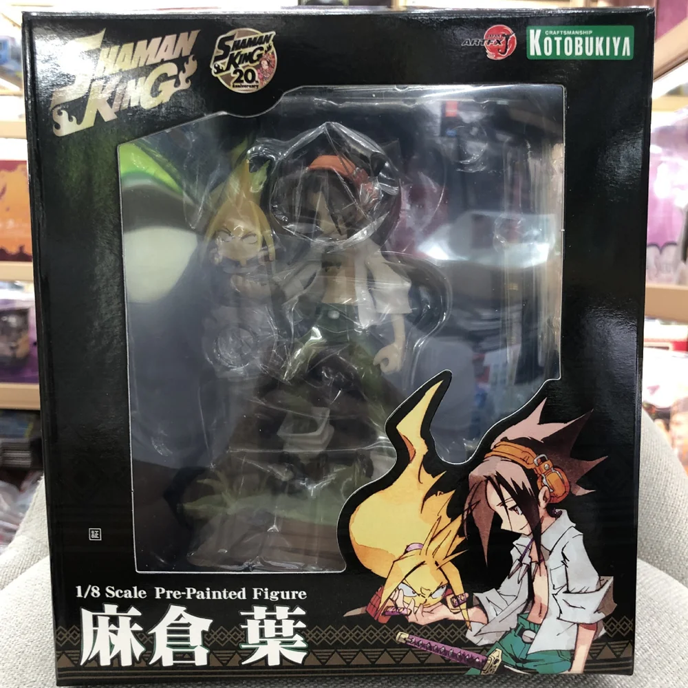 Shaman King Yoh Asakura AMIDAMARU игрушки ARTFX J Brinquedos фигурка Juguetes Коллекционная модель подарок