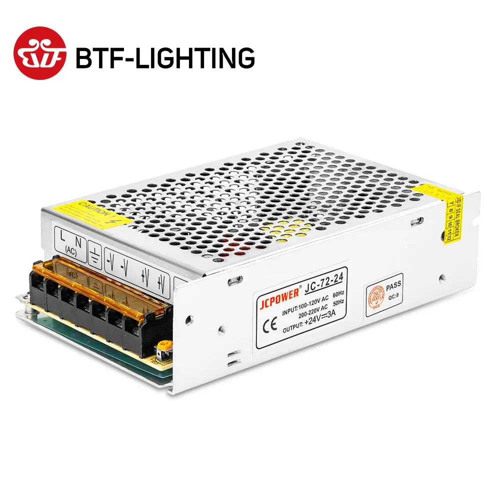 Оптовая продажа DC24V 3A 72 Вт Регулируемый переключатель Питание Напряжение