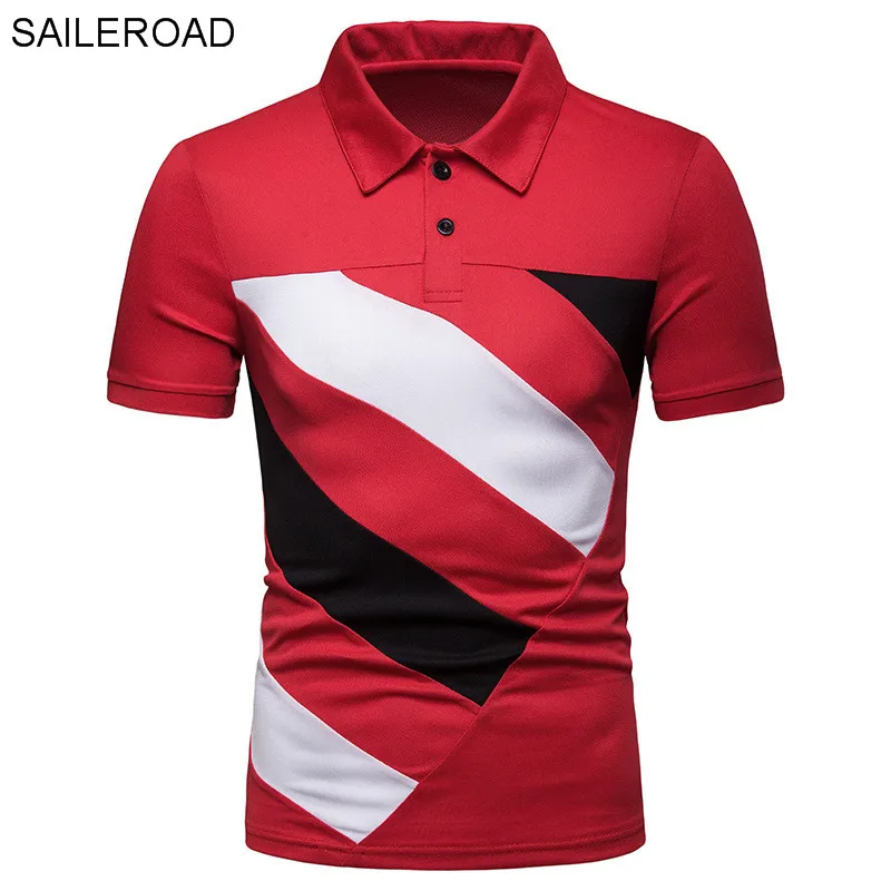 

SAILEROAD Camiseta Polo Hombre 2019 New Men Polo Shirt Streetwear Fashion Summer Tops Mens Polo Shirts With Short Sleeve Blusas