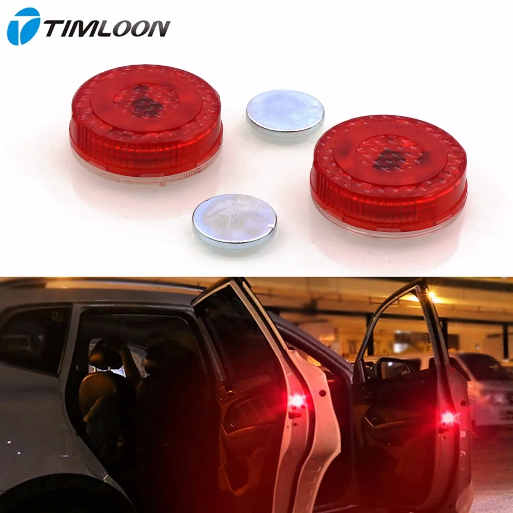 

Car Door Safety Reflector Anti-Collision Warning LED Lights, New Proximity Switch System,Easy DIY,No Wiring