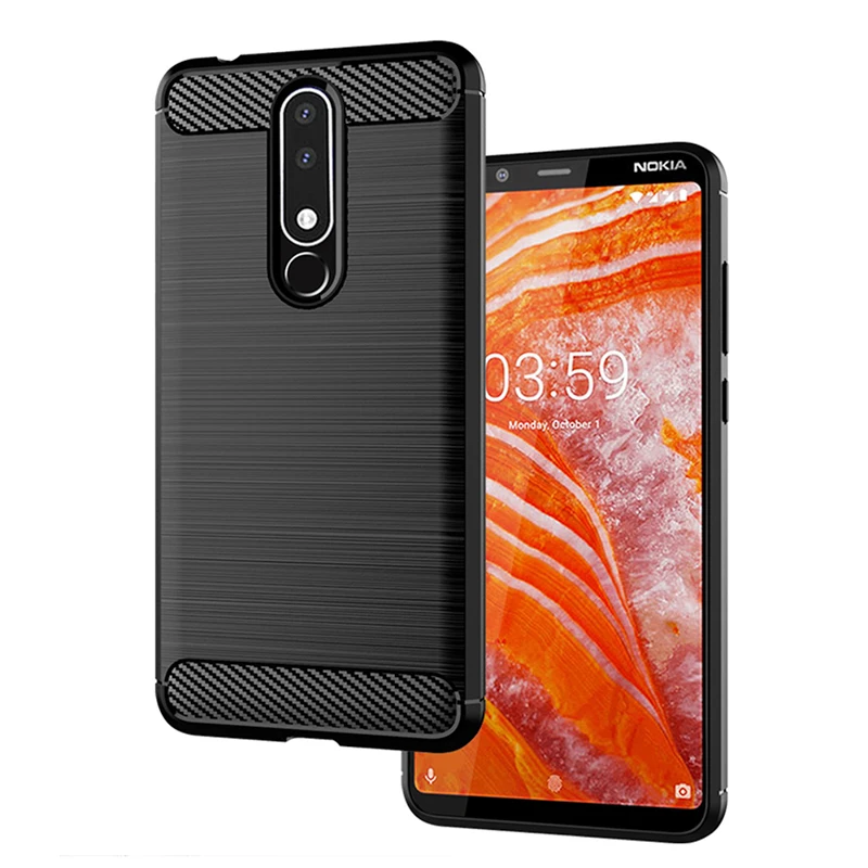 

Soft TPU Brushed Case for Nokia 6.2 4.2 3.2 2.2 1Plus Carbon Fiber Cover for Nokia X71 X7 X6 X5 X3 8.1 7.1 6.4 5.1 3.1 Plus Case