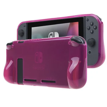 

Anti-Scratch Soft TPU Clear Transparent Protective Protector Case Cover for Nintend Switch NS Console & 2 Thumb Stick Grip Caps