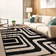 Современный простой стиль геометрический Коврик для гостиной, большой размер, скандинавский ковер для украшения дома