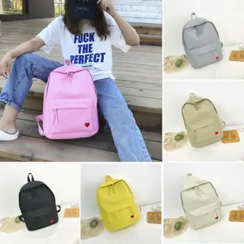 

Women Solid Zipper Embroidery Backpacks Travel Anti-Theft Rucksack Backpack School Double Shoulder Bag for student