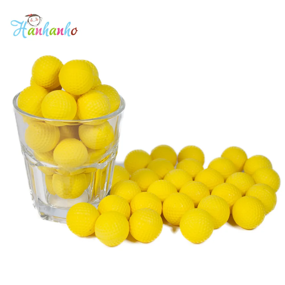 

100pcs Round Ammo Refill PU Nerf Bullets Balls Replacement Compatible For Nerf Rival Blasters Apollo Gun Toy For Boys