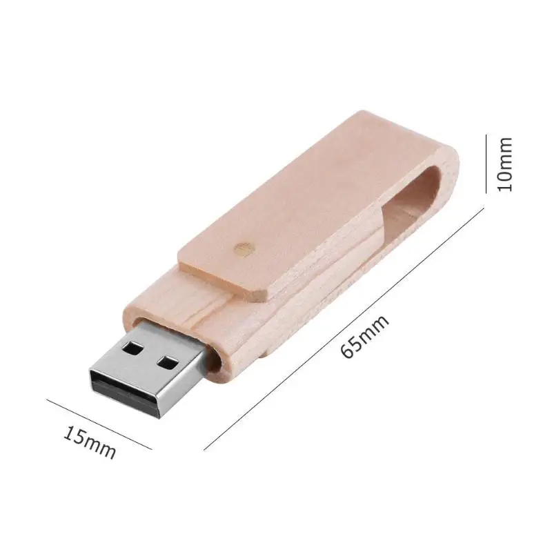 Повернуть USB3.0 Flash Drive 32/64 GB флэш-накопитель и диск деревянная флеш-карта