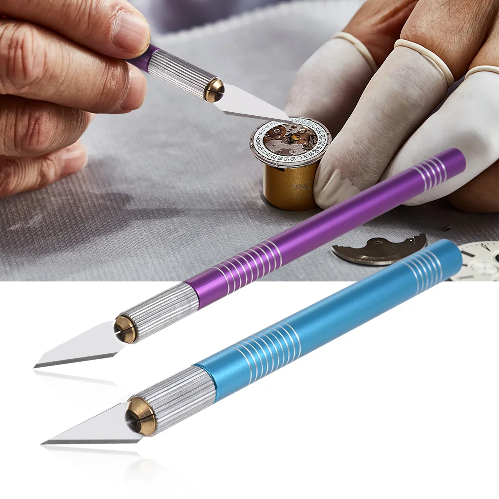 

14pcs/set Art Pen Knife Precision Cutter Tool DIY Craft Carving Knife Kit with Scalpel Aluminum Handle