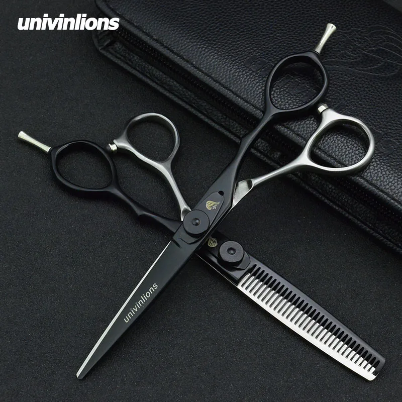 5.5/6" black gold barber hair scissors hairdressing scissors professional hair scisor barber supplies shears gift japan haircut