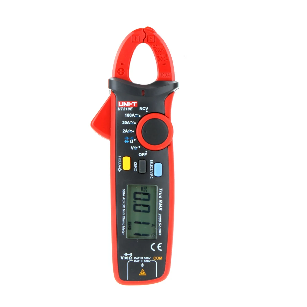 

UT210E True RMS AC/DC Mini Clamp Meters Multimeter Current tongs w/ Capacitance Tester Digital Earth Ground Megohmmeter