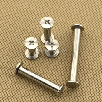 

free shipping 5*6 snap rivet Nickel-plated screw account book Picture rivet recipes nail butt screw DIY hardware part