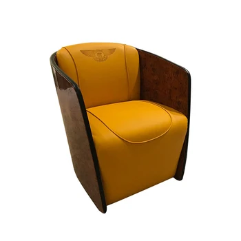 

Italy Bentley furniture design genuine leather villa armchair