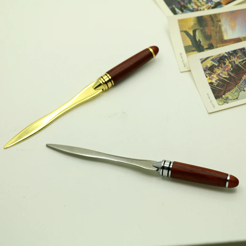 High Quality Stainless Steel Redwood Retro Handheld Letter Opener