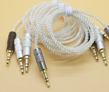 

Silver plated 3.5MM UE record lines 1 meter Single crystal copper silver plated wire 3.5mm to 3.5mm