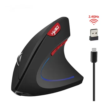 

2.4G Wireless Mouse Vertical Mouse Ergonomic Office 6 Buttons adjustable 2400dpi Optical Mouse for office Games PC Laptop
