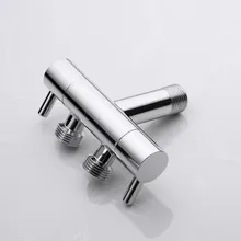 1/2 дюймовый корпус из латуни для ванной комнаты 3 пути перепускной клапан угловой клапан Ванная комната туалет биде смеситель для душа тройник разъем двойной переключатель Т-адаптер