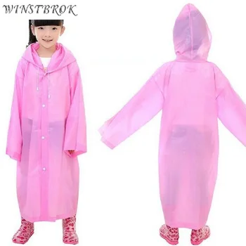 

WINSTBROK Kids Waterproof Poncho Rainwear Rainsuit Raincoat New Arrival Cartoon Kids Rain coat Girls Boys Raincoat