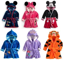 2016 Bande Dessinée 1 à 5 ans Bébé Garçons et filles Peignoir de haute qualité enfants vêtements de nuit-robe enfants costume vêtements ensembles