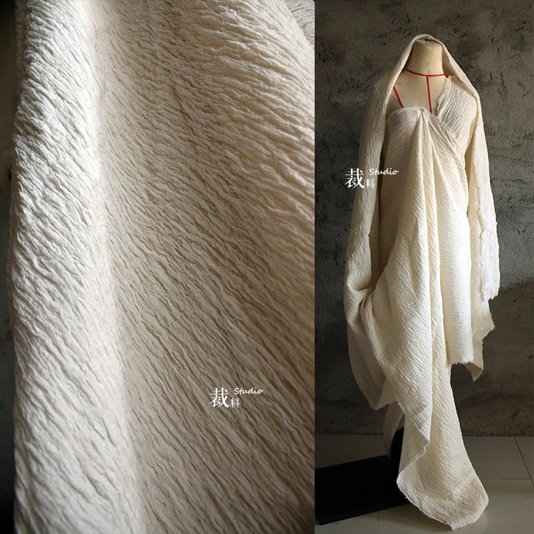 

irregular heavy stretch texture high-grade cotton linen autumn winter fabric,diy clothing designer fabric for patchwork